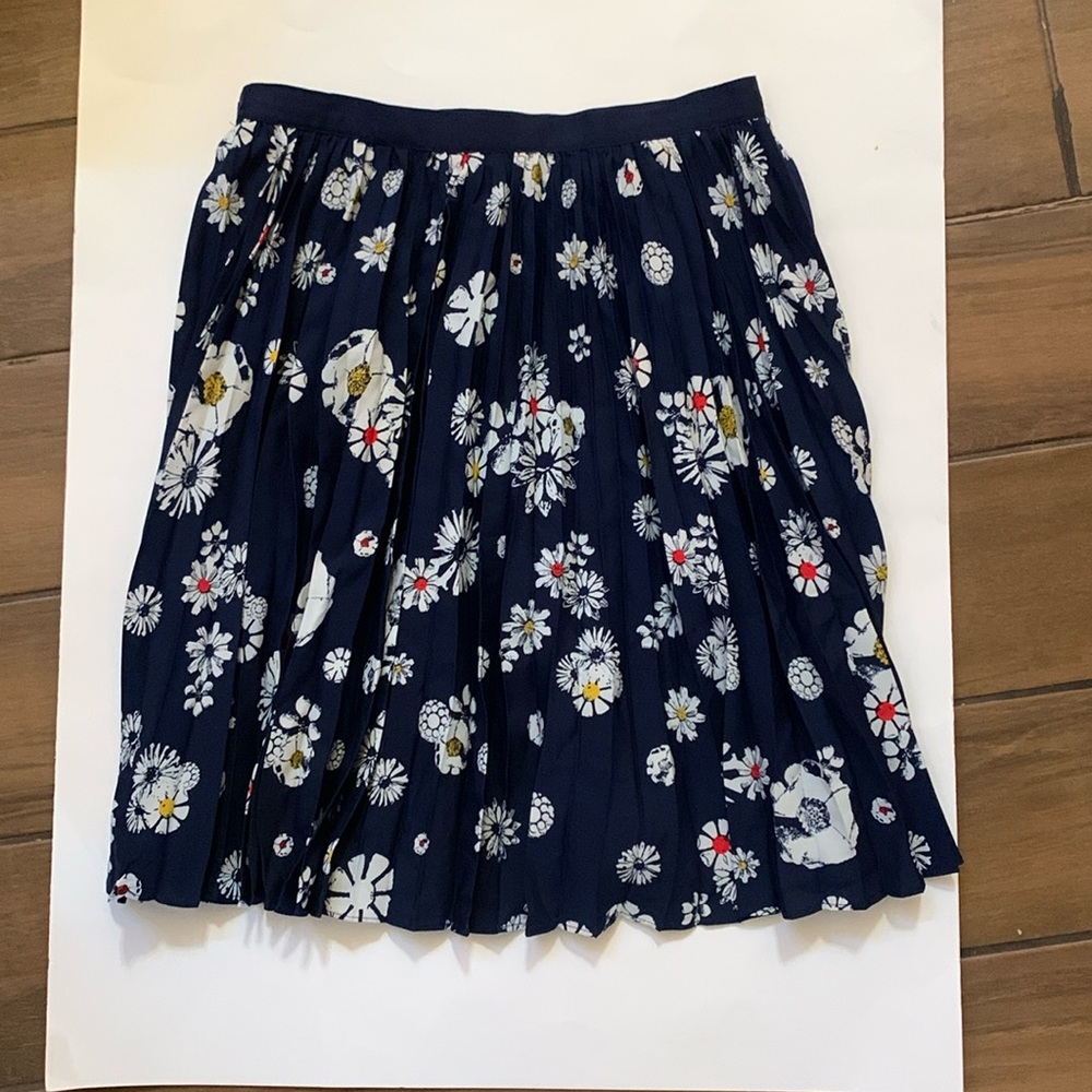 Jason Wu for Target Navy Floral Pleated Skirt Size 4